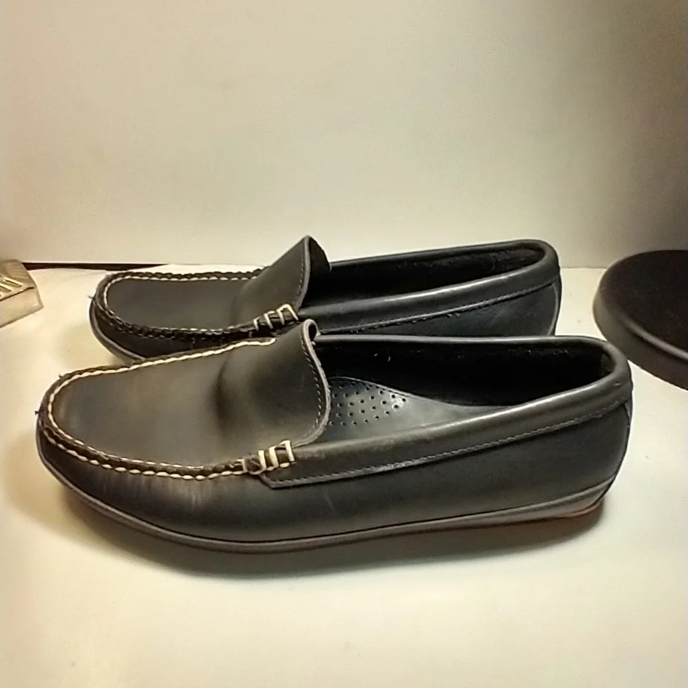 Allen Edmonds Interstate 90 Blue Leather Driving Loafers Shoes Men's sz 8.
